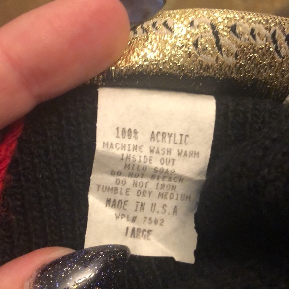 VTG Dana Scott “ugly” X-mas cat kitten sweater - Picture 7 of 7